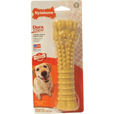 Afbeelding van Nylabone Dura Chew Peanutbutter Voor Harde Bijters Hypoallergeen VANAF 23 KG (348302)