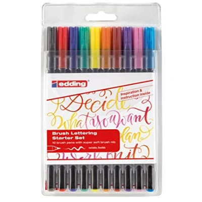 Afbeelding van edding 1340 Zen Tangling brushpen set 10ST 4 10 2