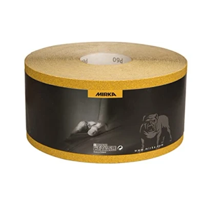 Afbeelding van Mirka Universeel schuurpapier rol goud 115 mm x 50 m korrel P220 spatel spaanplaat hout lak