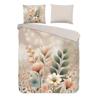Afbeelding van Good morning Dekbedovertrek Ingrid nr.20119 zand 200x220 + 2 kussenslopen 60x70 Beige