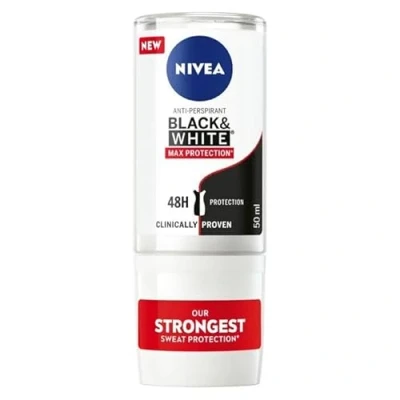 Afbeelding van 6x Nivea Max Protection Roll On Black &amp; White 50 ml