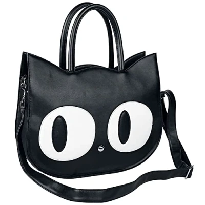 Afbeelding van Banned Heart of Gold Cat Handtas Zwart