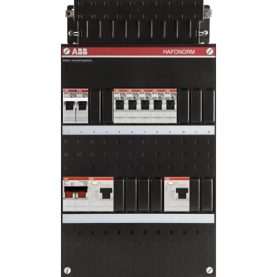 Afbeelding van HAF Hafonorm Installatiekast 5x achter 2x 30mA + F Hoofdschakelaar,