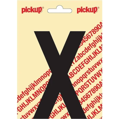 Afbeelding van Plakletter Nobel Sticker zwarte letter X Pickup