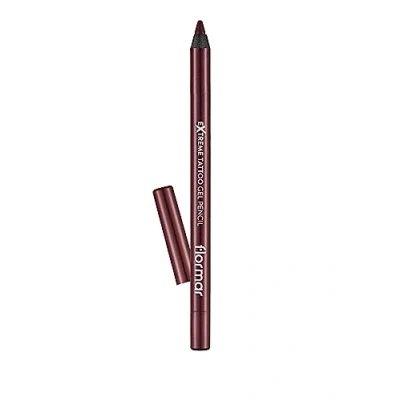 Afbeelding van Flormar Extreme tattoo Gel Pencil effect, intensief gepigmenteerd eyelinerpotlood met glitter, waterdichte geleyeliner voor oogmake up, 005 Very Berry