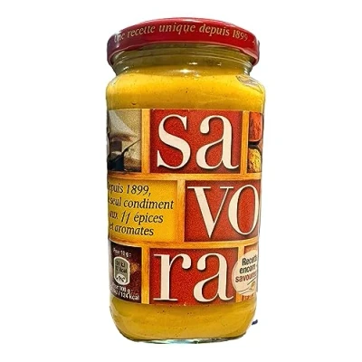 Afbeelding van Savora Specerijsaus, mosterd, specerijen, aromaat, Amora pot, 385 g, 6 stuks