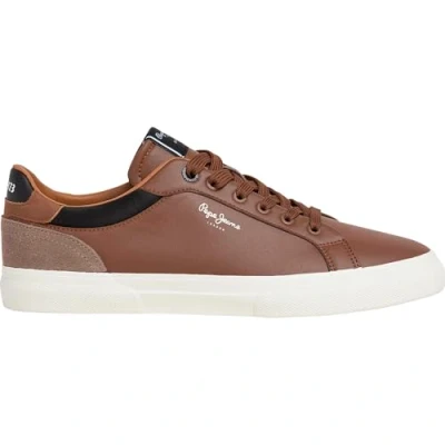 Afbeelding van Pepe Jeans Kenton Court M Sneakers voor heren, Lichtbruin.