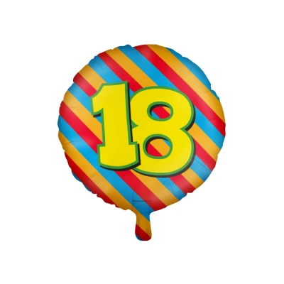 Image de Ballon d&#039;hélium 18 ans Partie 45 cm