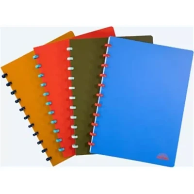 Afbeelding van Atoma Nature schrift, ft A4, 144 bladzijden, geruit 5 mm, geassorteerde kleuren