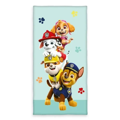 Image de Paw Patrol serviette de plage 75x150 cm Bleu