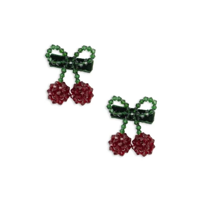 Afbeelding van Konges sløjd haarclip cherry bow 2st