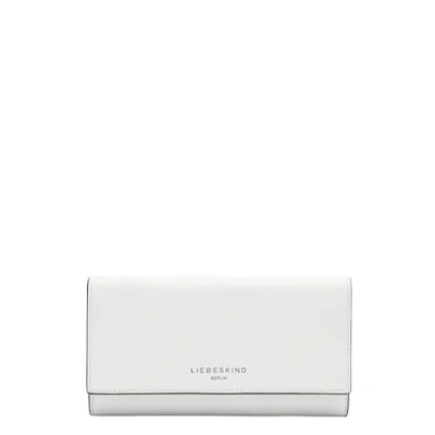 Afbeelding van LIEBESKIND BERLIN Leren Portemonnee Hilla Small Pebble Valentina Wallet Arctic Crème