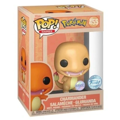 Afbeelding van Funko Pop Games: Pokémon, Charmander, Softcolor, exclusief bij Amazon, vinyl figuur om te verzamelen, cadeau idee, officieel product, speelgoed voor kinderen en volwassenen, videospelfans