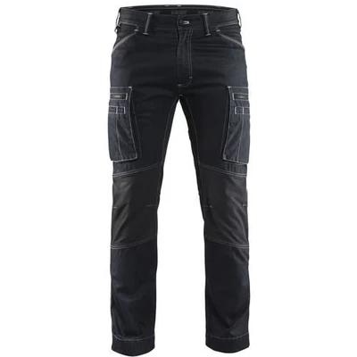 Image de Pantalon services denim stretch marine/noir