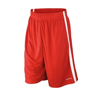 Afbeelding van Spiro Basketbal Short rood/wit maat L