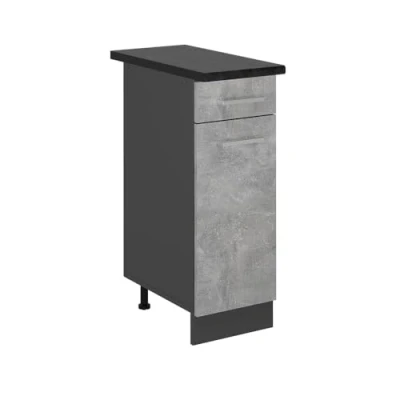Afbeelding van Vicco Keukenonderkast R Line, Beton/Antraciet, 30 cm , WB Antraciet