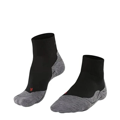 Afbeelding van FALKE TK5 Wander wandelsokken voor heren, merinowol, zwart, meer kleuren, versterkingen, licht, dun, warm, ademend, sneldrogend, anti blaren, 1 paar