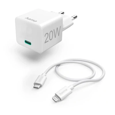 Image de Hama Chargeur Secteur + Câble Lightning 20 W Pd Blanc (201620)