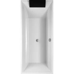 Afbeelding van Villeroy &amp; Boch Squaro kunststof bad quaryl rechthoekig met poten wit