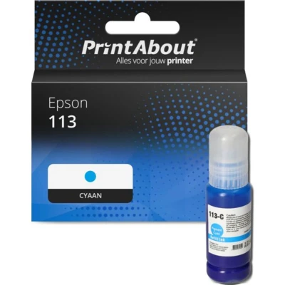 Afbeelding van Huismerk Epson 113 (C13T06B240) Inktcartridge Cyaan