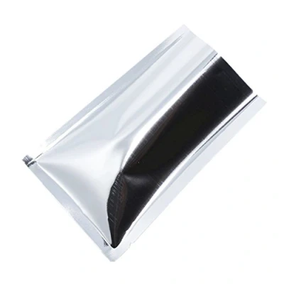 Afbeelding van WACCOMT Pack 200 stuks gekleurde Mylar folie, bovenopening, verzegelbare zakken, vacuüm vacuümzakken voor levensmiddelen, verpakkingen met scheurinkepingen (zilver, 5 x 7 cm)
