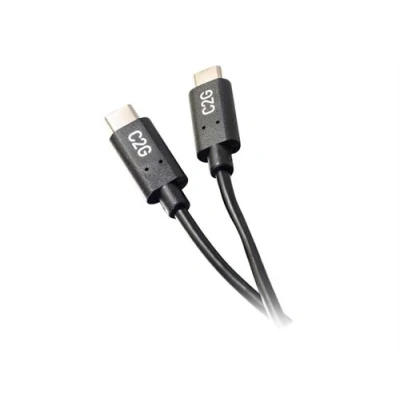 Image de C2G 1.8m (6ft) USB C Cable 2.0 (3A) M/M Type Black Câble 24 pin (M) pour 3 A 1.8 m noir