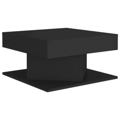 Afbeelding van vidaXL Salontafel, zwart, 57 x 30 cm, spaanplaat