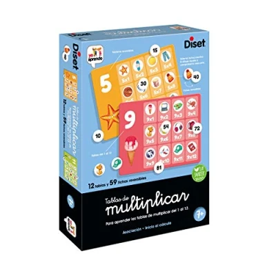 Afbeelding van Diset Schilderijen om te vermenigvuldigen, educatief spel leren vermenigvuldigen vanaf 7 jaar