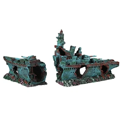 Afbeelding van Aqua Della Aquariumdecoratie Vissen Slagschip 1 68x15,2x27cm 1st