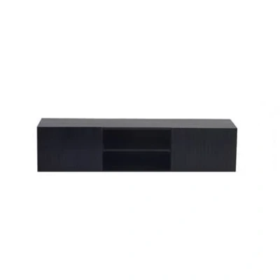 Afbeelding van Giga Meubel Tv Zwart 150cm 150x40x50cm Kast Roman