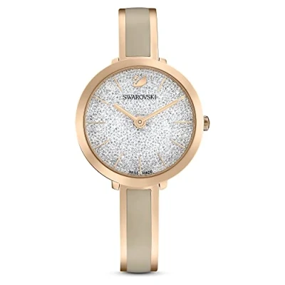 Afbeelding van Swarovski Crystalline Delight Horloge Rose goldcoloured, Dames, Maat: One Size, gold coloured