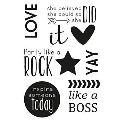 Afbeelding van Vaessen Creative Clear Stamps LoveLove It A6