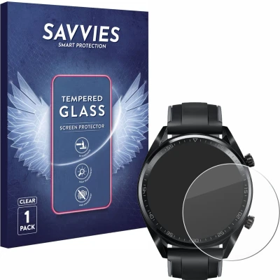 Afbeelding van Savvies Gehard glazen schermbeschermer, Smartwatch beschermfolie, Transparant
