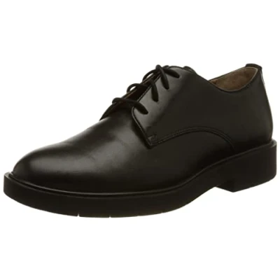 Afbeelding van Geox D Spherica Veterschoenen, Dames, Maat: 39.5, Black Leer en textiel