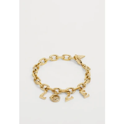 Afbeelding van Guess 4 LOVE Armband Yellow goldcoloured, Dames, Maat: Small, gold coloured