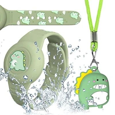 Afbeelding van AirTag 2 stuks kinderarmbanden en halskettingen [IP53] waterdicht voor Apple Air Tag volledige bescherming van het lichaam AirTags AirTec siliconen houder peuters