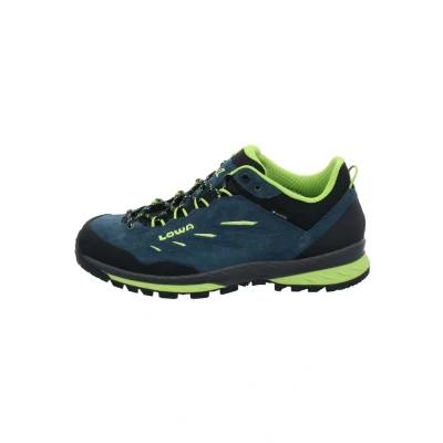 Afbeelding van Lowa Delgado GTX LO Wandelschoenen, Heren, Maat: 42, Petrol limone Leer en textiel