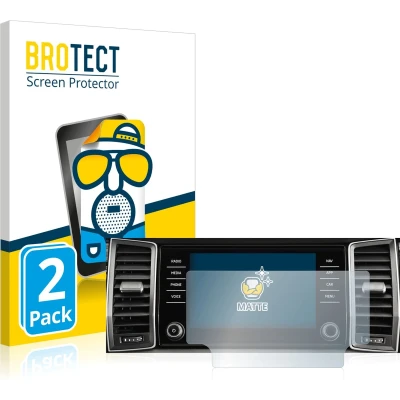 Afbeelding van BROTECT Screenprotector voor Skoda Amundsen Kodiaq 2017 2018 Infotainment System 8&quot; Folie Beschermfolie matte (2 Stuks)