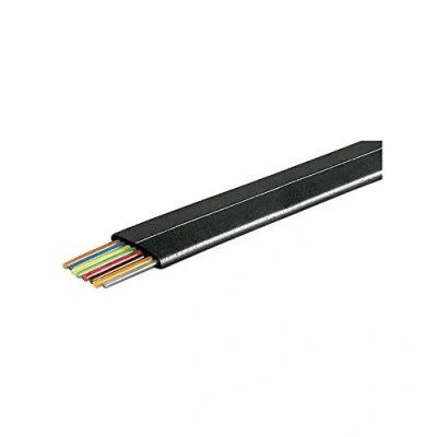Image de Wentronic Câble téléphonique plat 8 conducteurs Bobine de 100 m Noir (Import Allemagne)