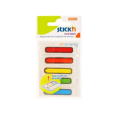 Image de Stick&#039;n index imprimés avec caractères 45 x 12 mm (5 20 onglets)