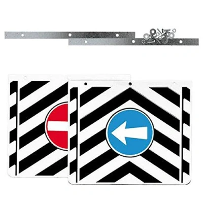 Afbeelding van AutoScheich® Universele spatlappen 35 x 30 cm voor vrachtwagen, aanhanger, achteraanhanger, bescherming met verkeersborden