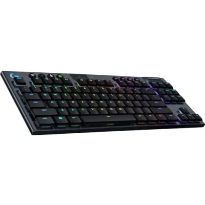 Image de Logitech Gaming G915 TKL Clavier backlit USB Bluetooth LIGHTSPEED QWERTY International US commutateur : GL Tactile carbone