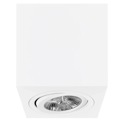 Afbeelding van Yphix Palermo Opbouwspot Vierkant 1 Lichtpunt Kantelbaar 120x120mm Wit LEDdirect.nl