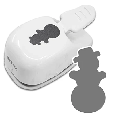 Afbeelding van ARTOZ Motivlocher sneeuwpop 3,1 cm voor Kerstmis en advent geschikt uitnodigingen, menukaarten decoratie tot 220 g/m²