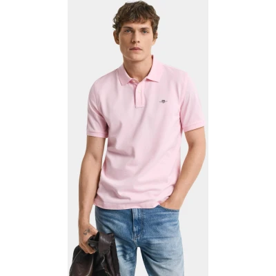 Afbeelding van GANT REG Shield Poloshirt, Heren, Maat: Medium, California pink