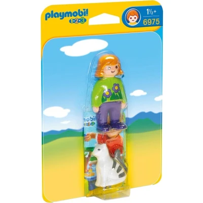 Afbeelding van Playmobil 1.2.3. 6975 Vrouw met kat