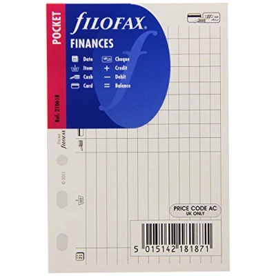Afbeelding van Filofax vulling Pocket finances