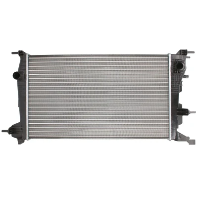 Afbeelding van THERMOTEC D7R049TT Radiateur Aluminium voor voertuigen met/zonder airco 630 378 23 Handgeschakeld Koelribben mechanisch gelast RENAULT: MEGANE 3