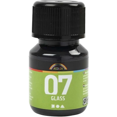 Afbeelding van Glasverf Porseleinverf zwart A Color Glass 30ml