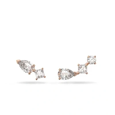 Afbeelding van Swarovski Damesoorbellen verguld 5509935, Roségoud, Kristal